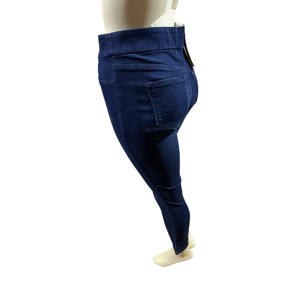 Nine West Skinny Pull-On Jeans, Size 4, Mid/Dark Wash, NWT - Picture 2 of 16